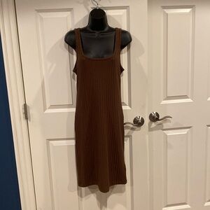 Medium Old navy brown tank dresss